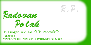 radovan polak business card